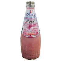 DRINK W/ ROSE FLV. AND BASIL SEED 290ML VFRESH - 1